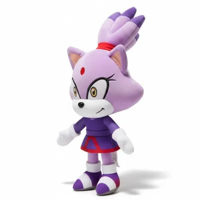 Produktbild von Sonic Blaze the Cat Plüschtier 30 cm – Sonic the Hedgehog Kuscheltier – Weiches Spielzeug für Kinder