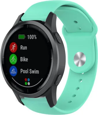 Produktbild von Strap-it Garmin Vivoactive 4 Sportarmband - 45mm - Aqua