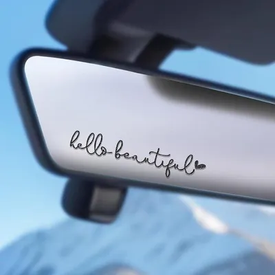 Obrázek produktu pro Samolepka na auto, samolepicí vinyl, černá, na boční zrcátko, doplňky