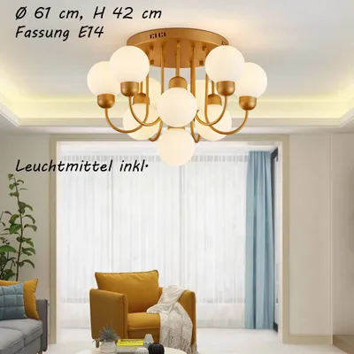 Produktbild von Deckenleuchte XW818-10 Fassung E14 Deckenlampe Neu Lüster Deckenleuchte Leuchte Hängend