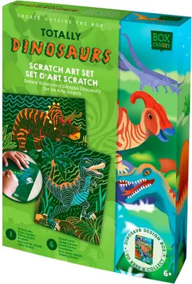Produktbild von Box Candiy scratch art set kreative Bastelset für Kinder