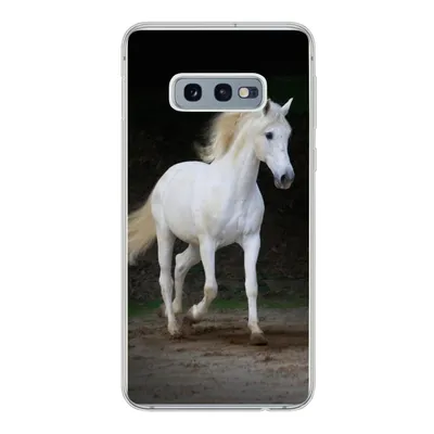 Produktbild von MuchoWow® Handyhülle Schutzhülle Hülle für Samsung Galaxy S10e Pferde - Sand - Dunkel Silikon Softcase Handy Hülle - Handy