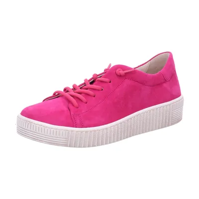 Produktbild von Gabor Sportliche Schnürschuhe Samtchevreau Damen 31353039303034 Pink 38 1/2 EU