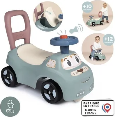 Immagine prodotto di Little Smoby Auto Porteur, con vano portaoggetti sotto il sedile, clacson, dai 10 mesi, produzione francese