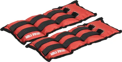 Produktbild von GORILLA SPORTS® Gewichtsmanschetten - 2er Set, 3 kg ( 2 x 1,5 kg ) Gewichte, Verstellbar - Fußgelenkgewichte, Armgewichte, Handgelenkgewichte, Handgelenk, Laufgewichte