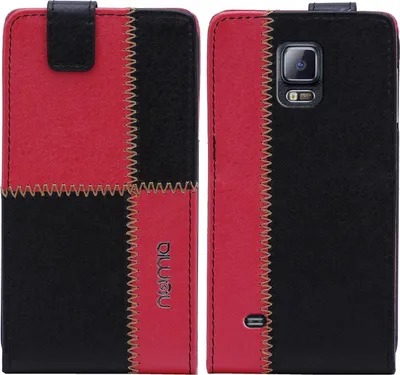 Produktbild von Samsung Galaxy Note 4 SM-N910F Numia Flipstyle Schwarz-Rot