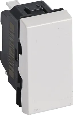 Immagine prodotto di Commutatore Legrand Mosaic 10AX, 1 modulo, illuminato con LED, colore: bianco ultra 278001L