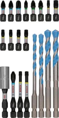 Produktbild von PRO Impact Schrauberbits und Multi Construction Bohrer Set, 20-tlg.