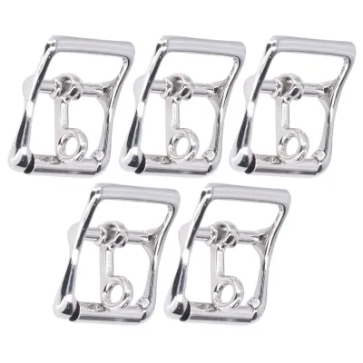 Produktbild von 5 Stück Gürtelschnallen, einfache und stilvolle Metall-Schnallen, Ersatz für Taschen, Geldbörsen und Haustierhalsbänder (20mm)