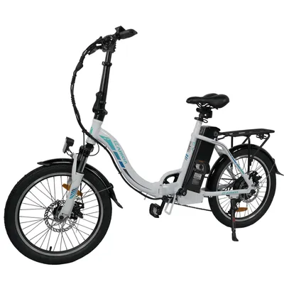Productafbeelding van K7, opvouwbare elektrische stadsfiets voor volwassenen, 20 inch, met intelligent kleuren display, app-connectiviteit, mechanische schijfremmen, LED-verlichting, maximaal draagvermogen 150 kg