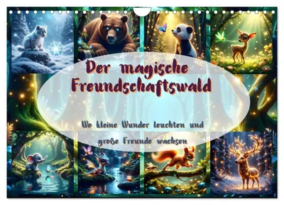 Produktbild von Der magische Freundschaftswald (Wandkalender 2027 DIN A4 quer), CALVENDO Monatskalender