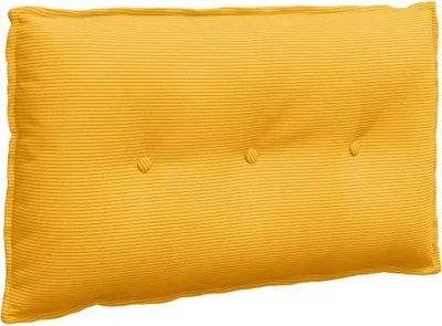 Produktbild von vidaXL Rückenkissen Helles Gelb 80 x 50 cm Cordstoff