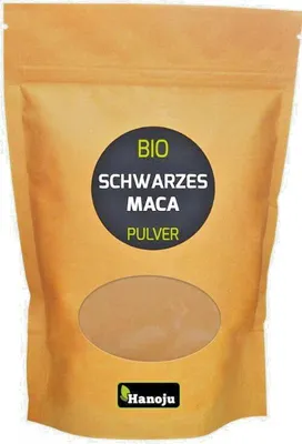 Productafbeelding van zwarte maca-wortel (Lepidium peruvianum), Hanoju, 100 gram