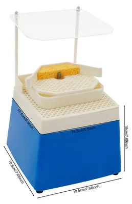 Obrázek produktu pro Bruska na sklo, výkon 65 W, otáčky 2780 za minutu, modrá barva