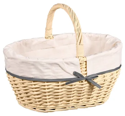 Obrázok produktu pre KESPER Nákupný Košík S Textilnou Vložkou 45 X 34 cm Vrbový 17697