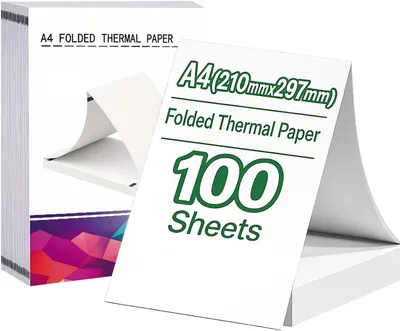 Produktbild von Thermodruckpapier A4 100 Blatt, BPA-frei, 210x297 mm, faltbar, für Büro