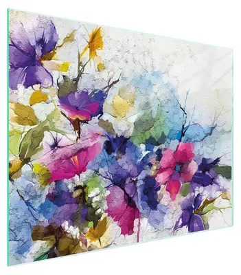 Immagine prodotto di Tagliere in vetro 52x40 fiori