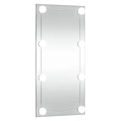 Produktbild von Wandspiegel mit LED-Leuchten 30x60 cm Glas Rechteckig