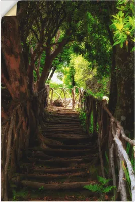 Produktbild von ARTland Wandbild, selbstklebend Wanderweg Größe: 80x120 cm