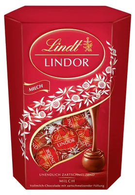 Immagine prodotto di Lindt Lindor Cornet al latte con ripieno fondente confezione da 500 g