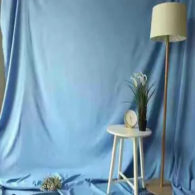 Produktbild von Fotografie-Hintergrund, Fototuch für Videoaufnahmen, Porträt, Fotograf, Studio, Blau, 2 x 2,4 m