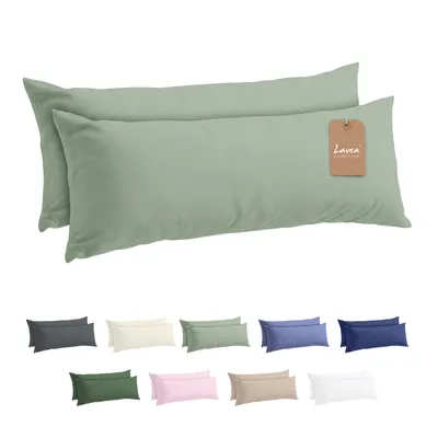 Produktbild von Lavea® 2er Set Kissenbezug - 40x145 - Eukalyptus