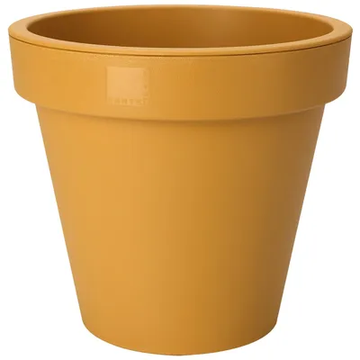 Produktbild von Pro Garden Blumentopf - ockergelb - rund - D20 cm - Kunststoff - Pflanztopf - Garten im Freien