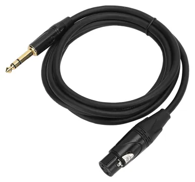 Produktbild von JORINDO XLR-Buchse auf 1/4 Zoll 6,35 mm Klinke, symmetrisches Signalverbindungskabel, Mikrofonkabel JD6003 – 3 m / 9,8 Fuß
