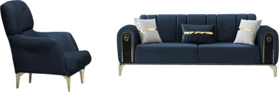 Produktbild von VENÜS Polstergarnitur: 3+1 / Farbe: Marineblau