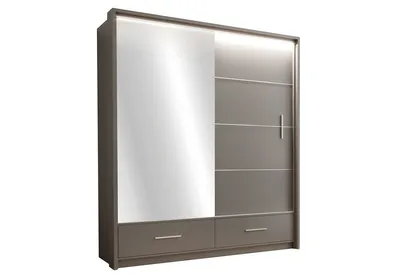 Produktbild von Kleiderschrank 208 IREM mit Spiegel - Graphit