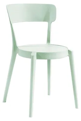 Image de Chaise de restaurant en POLYPROPYLENE VERT pour Exterieur