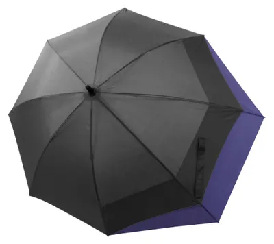 Produktbild von doppler Stockregenschirm Regenschirm Fiber Long Automatic Move Grey / Blue grau blau