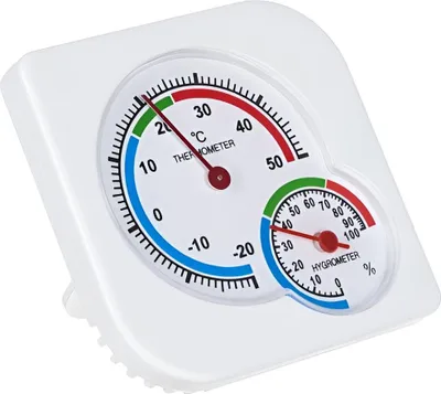 Zdjęcie produktu dla Ruhhy 132 Termometr analogowy z higrometrem biały