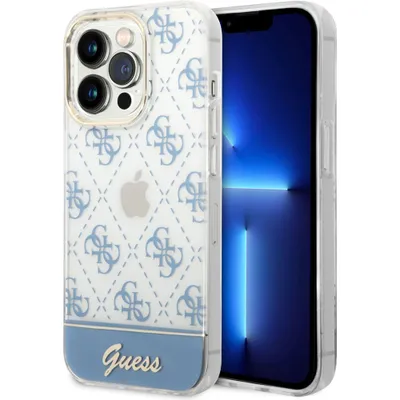 Immagine prodotto di Guess Guhcp14Lhg4Mhb Custodia rigida per Iphone 14 Pro6,1 Niebieski/Blu 4G Pattern Script