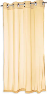 Produktbild von Vorhang beige Ösen transparent Voile Dekoschal uni Gardine Sheer ca. 140x245 cm