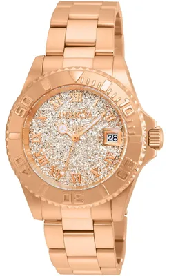 Produktbild von Invicta Angel 22708 Damenuhr - Quarzwerk - Edelstahl mit roségoldenem Zifferblatt - 40 mm