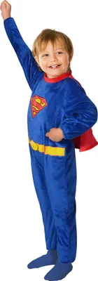 Produktbild von Superman Babykostüm als Verkleidung, offizielles DC Comics, Größe 6—12 Monate