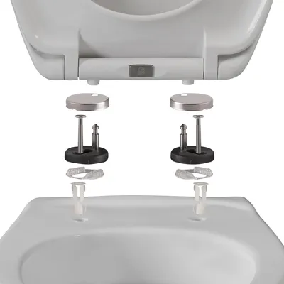 Obrázok produktu pre Dombach® Premium WC veko s tichým zatváracím mechanizmom Odnímateľné (biele) WC sedadlo s tichým zatváracím mechanizmom, WC veko s tichým zatváracím mechanizmom, WC sedadlo, WC sedadlo, WC sedadlo, WC sedadlo, WC sedadlo oválne