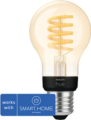 Produktbild von Philips E27 - Filament Lampe A60 - 550, Intelligentes Leuchtmittel, Bluetooth/Zigbee, LED, E27, A60, Tropfenförmige Glühbirne