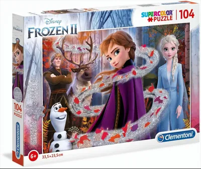 Obrázok produktu pre Clementoni Disney Frozen 2, 104 kusov, rozprávky, 6 rok / roky