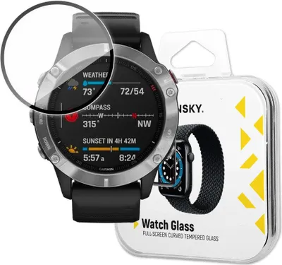 Obrázek produktu pro Wozinsky Watch Glass Hybridní Sklo Pro Garmin Fenix 6 Černé