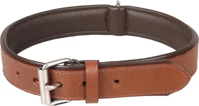 Produktbild von Flamingo Halsband Arizona Leder braun, Maße: 45-55 cm / 32 mm