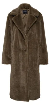Produktbild von ONLY Damen ONLMEAGAN FUR Coat OTW Mantel, Braun, M