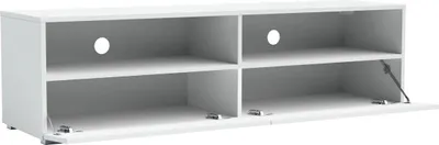 Produktbild von TV Lowboard Set Tebris 300 cm (2x150) Weiß Matt – Hängend oder Stehend, Push-to-Open, XXL TV-Wand Modern