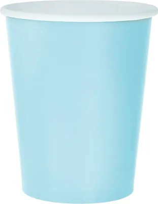 Obrázek produktu pro Světle modré papírové kelímky 270 ml, 14 ks