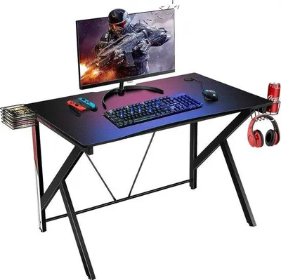 Immagine prodotto di Tavolo da gioco compatto con supporto, 115x73 cm, nero