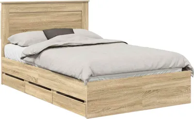 Immagine prodotto di vidaXL Struttura letto rovere Sonoma 120 x 200 cm Legno ingegnerizzato