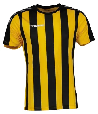 Image de Hummel - T-shirt pour homme, logo GT26762 (S) (noir/jaune sport)
