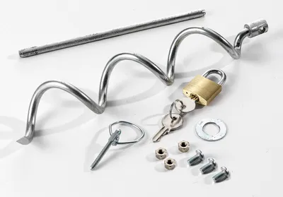 Produktbild von Weidezaun Elektrogerät Anti-Diebstahlset für Metall-Akkukasten 44656