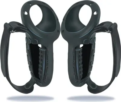 Image de Couvercle de manette en silicone avec trou de batterie noir pour Meta Quest 3 & 3S